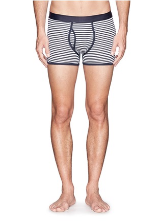 Main View - Click To Enlarge - SUNSPEL - Superfine cotton low-waist boxers