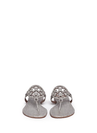 Figure View - Click To Enlarge - TORY BURCH - 'Miller' crocodile print thong sandals