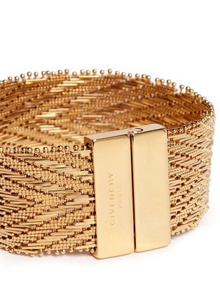 Detail View - Click To Enlarge - GIVENCHY - Chevron metal chain bracelet