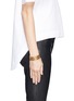 Figure View - Click To Enlarge - GIVENCHY - Chevron metal chain bracelet