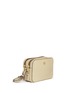 Front View - Click To Enlarge - TORY BURCH - 'Robinson' double zip leather crossbody bag