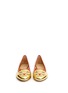 Figure View - Click To Enlarge - CHARLOTTE OLYMPIA - 'Lucky Kitty' metallic leather flats