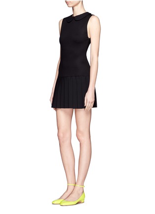 Figure View - Click To Enlarge - ALICE & OLIVIA - Erica sleeveless plissé mini dress