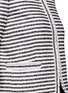 Detail View - Click To Enlarge - ALICE & OLIVIA - Kidman raw edge stripe box jacket