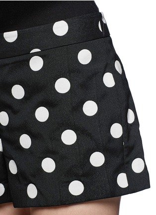 Detail View - Click To Enlarge - ALICE & OLIVIA - Back zip polka dot shorts
