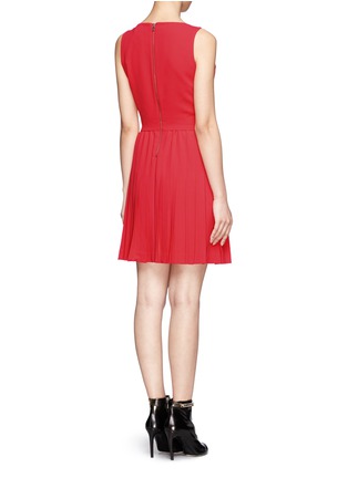 Back View - Click To Enlarge - ALICE & OLIVIA - Shanna boat-neck pleated dress