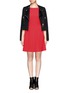 Figure View - Click To Enlarge - ALICE & OLIVIA - Shanna boat-neck pleated dress