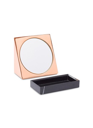 Detail View - Click To Enlarge - TOM DIXON - Lid wedge mirror with base