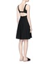 Figure View - Click To Enlarge - T BY ALEXANDER WANG - Cutout back crepe midi dress