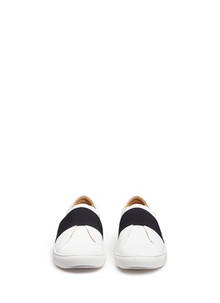 Front View - Click To Enlarge - BING XU - 'Hudson' elastic band slip-on sneakers