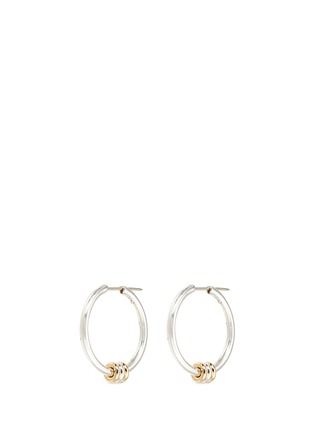 Main View - Click To Enlarge - SPINELLI KILCOLLIN - 'Argo SG' 18k yellow gold sterling silver hoop earrings