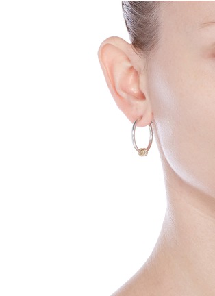 Figure View - Click To Enlarge - SPINELLI KILCOLLIN - 'Argo SG' 18k yellow gold sterling silver hoop earrings
