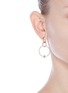 Figure View - Click To Enlarge - SPINELLI KILCOLLIN - 'Rona MX' diamond 18k yellow and rose gold 3 link earrings