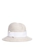 Main View - Click To Enlarge - GIGI BURRIS MILLINERY - 'Nell' mother of pearl pin straw fedora hat