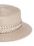 Detail View - Click To Enlarge - GIGI BURRIS MILLINERY - 'Agnes' woven band coated straw boater hat