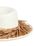 Detail View - Click To Enlarge - GIGI BURRIS MILLINERY - 'Brigette' raffia fringe panama straw boater hat
