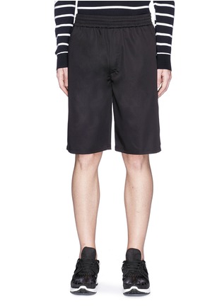 Main View - Click To Enlarge - NEIL BARRETT - Elastic waist cupro blend shorts