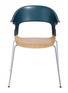 Main View - Click To Enlarge - MANKS - PAIR™ chair – Green/Oak