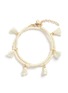 Main View - Click To Enlarge - SHASHI - 'Laila' tassel beaded double wrap bracelet