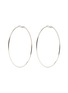 Main View - Click To Enlarge - KENNETH JAY LANE - Rhodium plated large hoop earrings