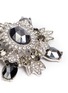 Detail View - Click To Enlarge - KENNETH JAY LANE - Glass crystal rhodium plated brooch