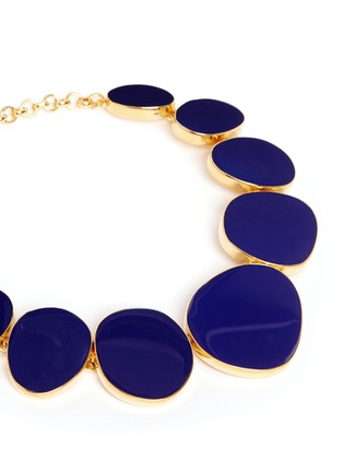 Detail View - Click To Enlarge - KENNETH JAY LANE - Gold plated enamelled necklace