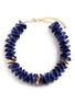 Main View - Click To Enlarge - KENNETH JAY LANE - Wavy disc gold plated necklace
