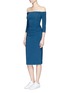 Figure View - Click To Enlarge - NORMA KAMALI - Ruched waist off-shoulder dress