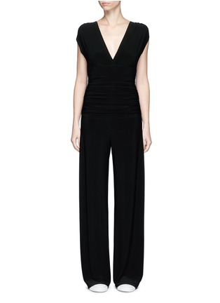 Main View - Click To Enlarge - NORMA KAMALI - Ruched overlay jumpsuit