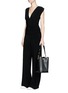 Figure View - Click To Enlarge - NORMA KAMALI - Ruched overlay jumpsuit