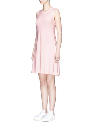 Front View - Click To Enlarge - NORMA KAMALI - Stretch jersey sleeveless swing dress