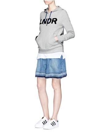 Figure View - Click To Enlarge - 72883 - 'College' logo drawstring hoodie