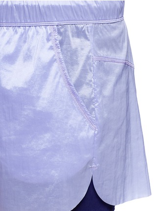 Detail View - Click To Enlarge - 72883 - 'Hurdle' double layer drawstring running shorts