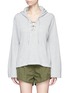 Main View - Click To Enlarge - THE UPSIDE - 'Oxford' bell sleeve lace-up hoodie