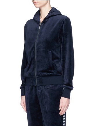 Front View - Click To Enlarge - THE UPSIDE - 'Orlando' velour hooded jacket