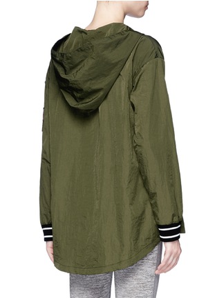 Back View - Click To Enlarge - THE UPSIDE - 'Maison' icon patch lace-up anorak jacket
