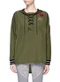 Main View - Click To Enlarge - THE UPSIDE - 'Maison' icon patch lace-up anorak jacket