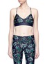 Main View - Click To Enlarge - THE UPSIDE - 'Ditsy Andie Crop' floral print performance cropped top