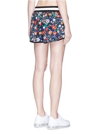 Back View - Click To Enlarge - THE UPSIDE - 'Wildflowers' print running shorts