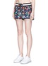 Front View - Click To Enlarge - THE UPSIDE - 'Wildflowers' print running shorts