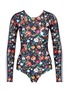 Main View - Click To Enlarge - THE UPSIDE - 'Wildflowers' print paddle suit