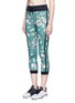 Front View - Click To Enlarge - THE UPSIDE - 'Deep Sea Floral NYC' performance capri leggings