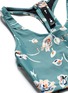 Detail View - Click To Enlarge - THE UPSIDE - 'Deep Sea Floral Tahiti' performance cropped tank top