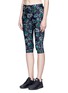 Front View - Click To Enlarge - THE UPSIDE - 'Ditsy Power Pant' floral print cropped performance leggings