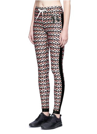 Front View - Click To Enlarge - THE UPSIDE - 'Geo Yoga' geometric print performance leggings