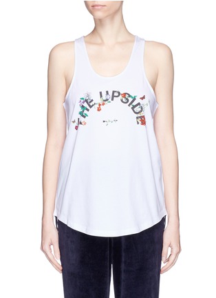 Main View - Click To Enlarge - THE UPSIDE - 'Issy Wildflowers' floral logo print tank top