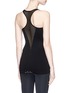 Back View - Click To Enlarge - ALALA - Mesh panel racerback performance tank top