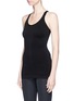Front View - Click To Enlarge - ALALA - Mesh panel racerback performance tank top