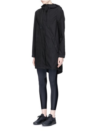 Front View - Click To Enlarge - ALALA - Mesh panel drawstring water repellent parka