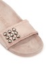 Detail View - Click To Enlarge - PEDRO GARCIA  - 'Amelin' satin crystal slide sandals